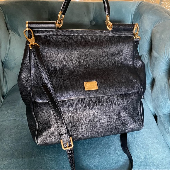 Dolce \u0026 Gabbana | Bags | Dolce And Gabbana Miss Sicily Soft Leather Bag |  Poshmark
